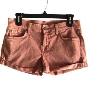 7 For All Mankind Rolled Jean Shorts